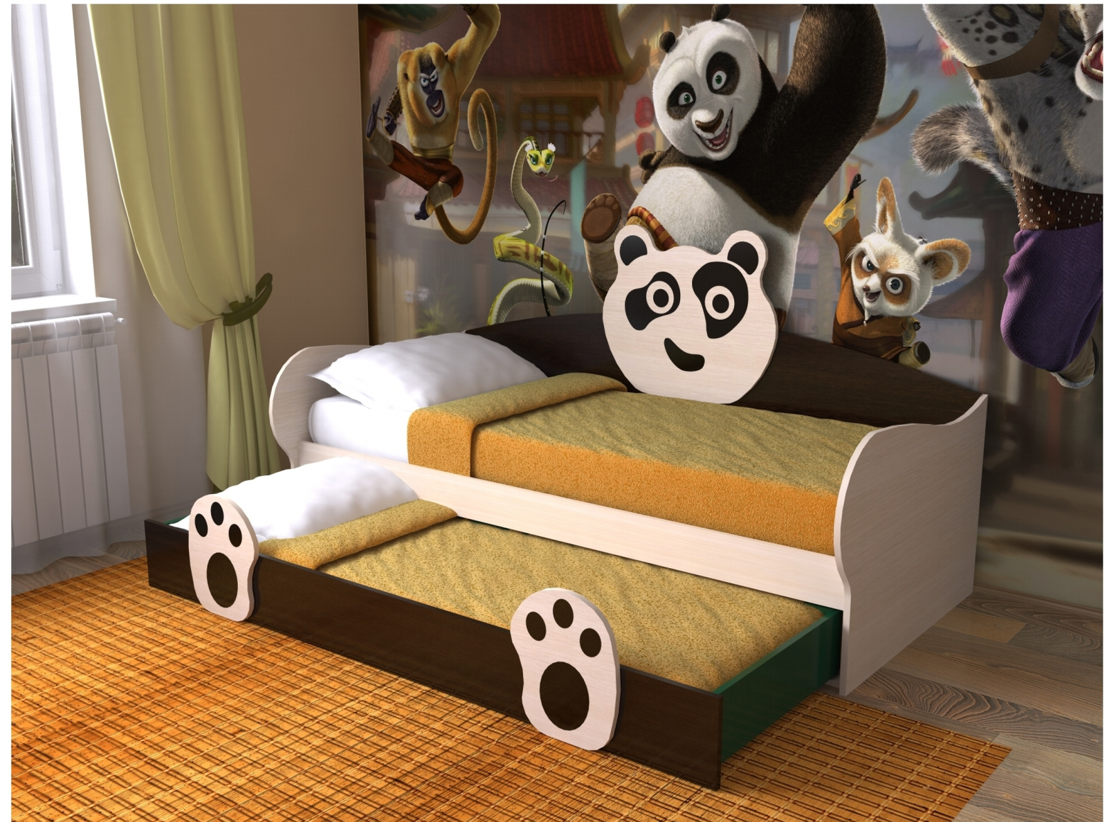 Детская кровать «Панда 7» - фото - 4