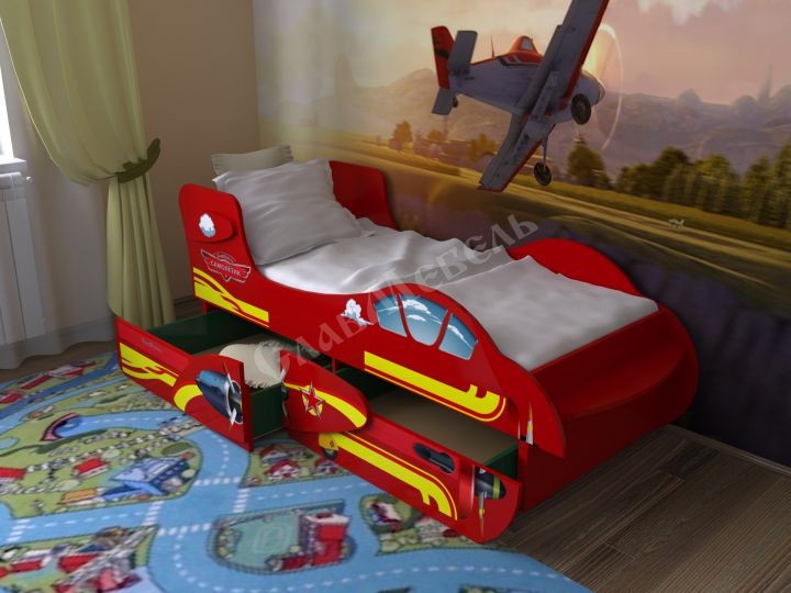 Детская кровать «Самолет №2» - фото - 2